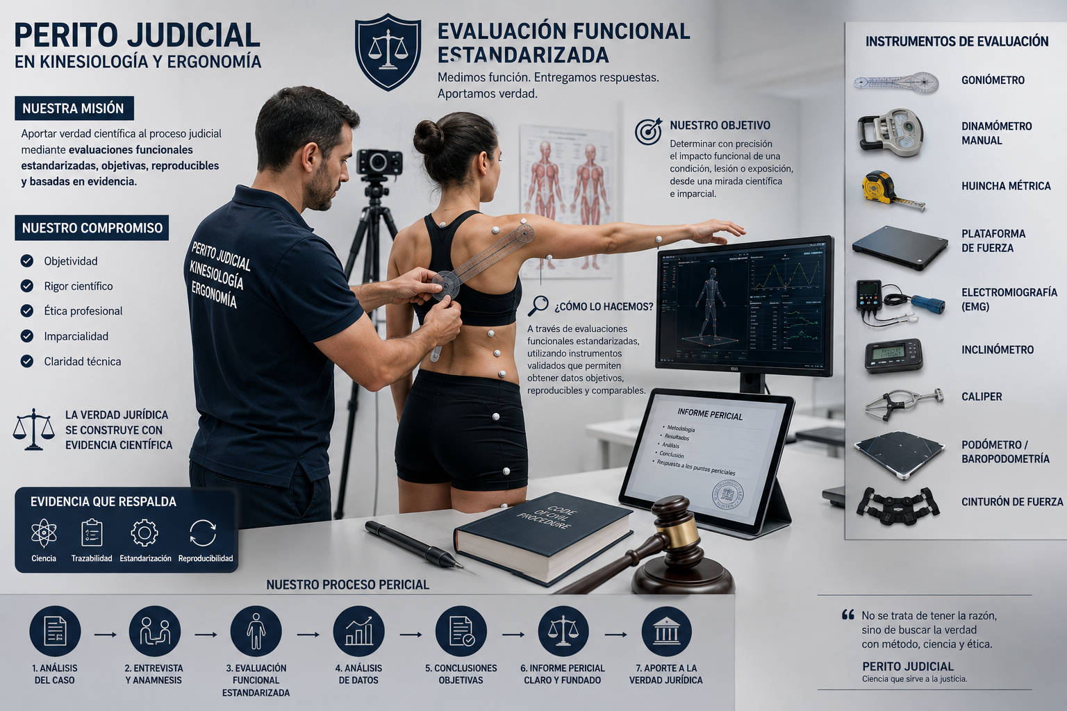 Perito Judicial en Kinesiología y Ergonomía